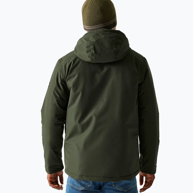 Kurtka przeciwdeszczowa męska REGATTA Sterlings dark khaki/black 3