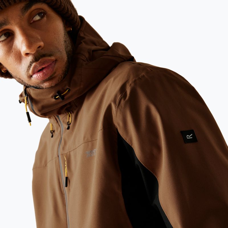 Kurtka softshell męska REGATTA Birchdale II nut brown/black 4