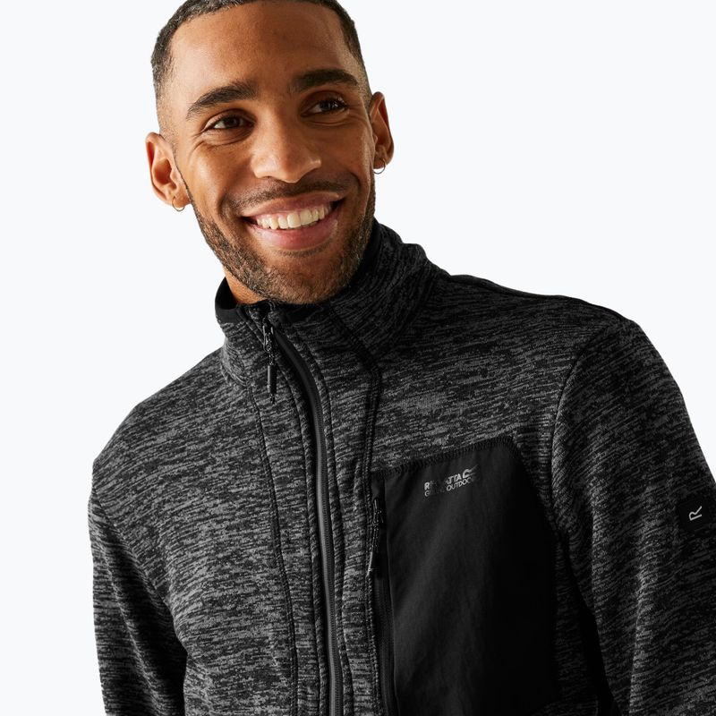 Bluza męska REGATTA Baslinn ash marl/black 4