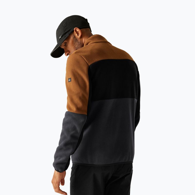 Bluza polarowa męska REGATTA Ormont nut brown/black/ash 3