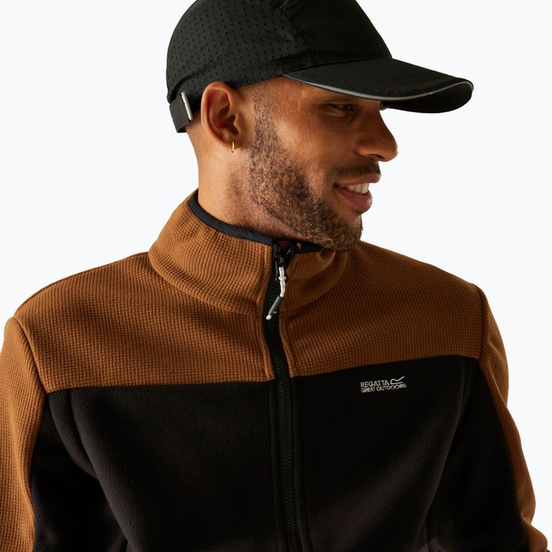 Bluza polarowa męska REGATTA Ormont nut brown/black/ash 4