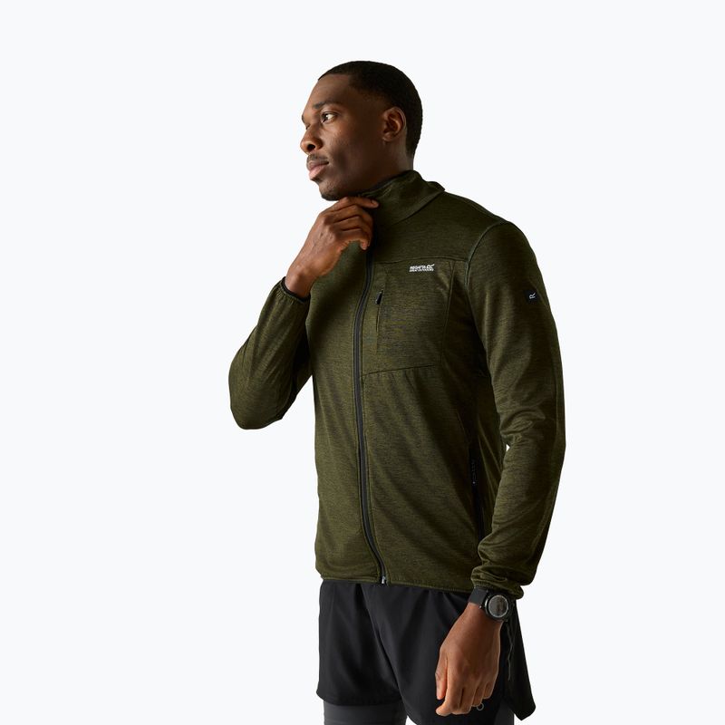 Bluza trekkingowa męska REGATTA Hillden Midlayer dark khaki
