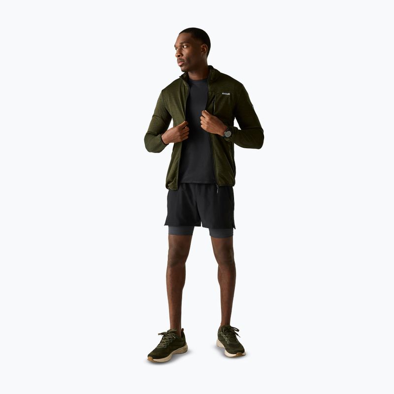 Bluza trekkingowa męska REGATTA Hillden Midlayer dark khaki 2