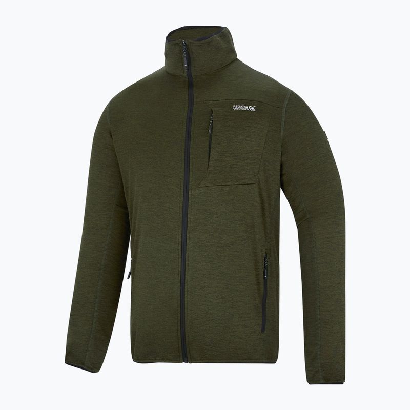 Bluza trekkingowa męska REGATTA Hillden Midlayer dark khaki 7
