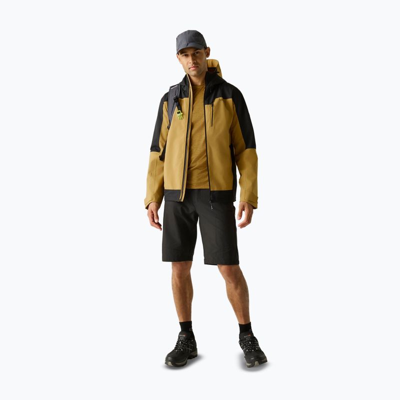 Kurtka przeciwdeszczowa męska REGATTA Highton Stretch IV wood brown/black 2