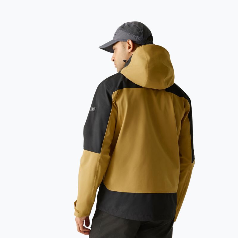 Kurtka przeciwdeszczowa męska REGATTA Highton Stretch IV wood brown/black 3