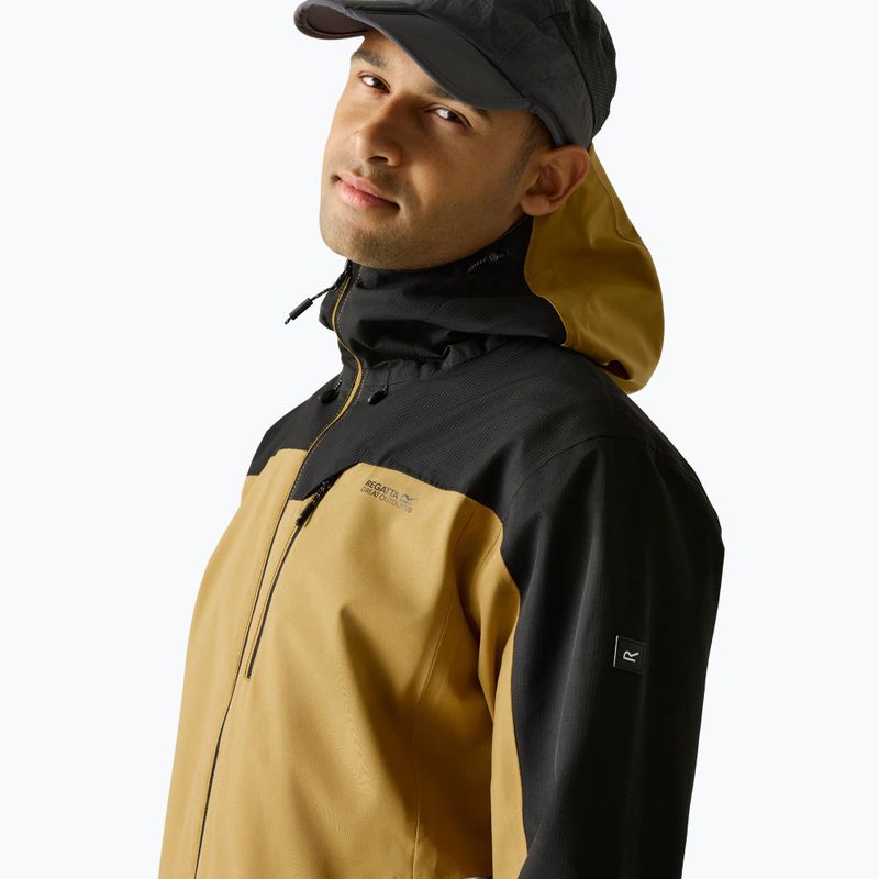 Kurtka przeciwdeszczowa męska REGATTA Highton Stretch IV wood brown/black 6