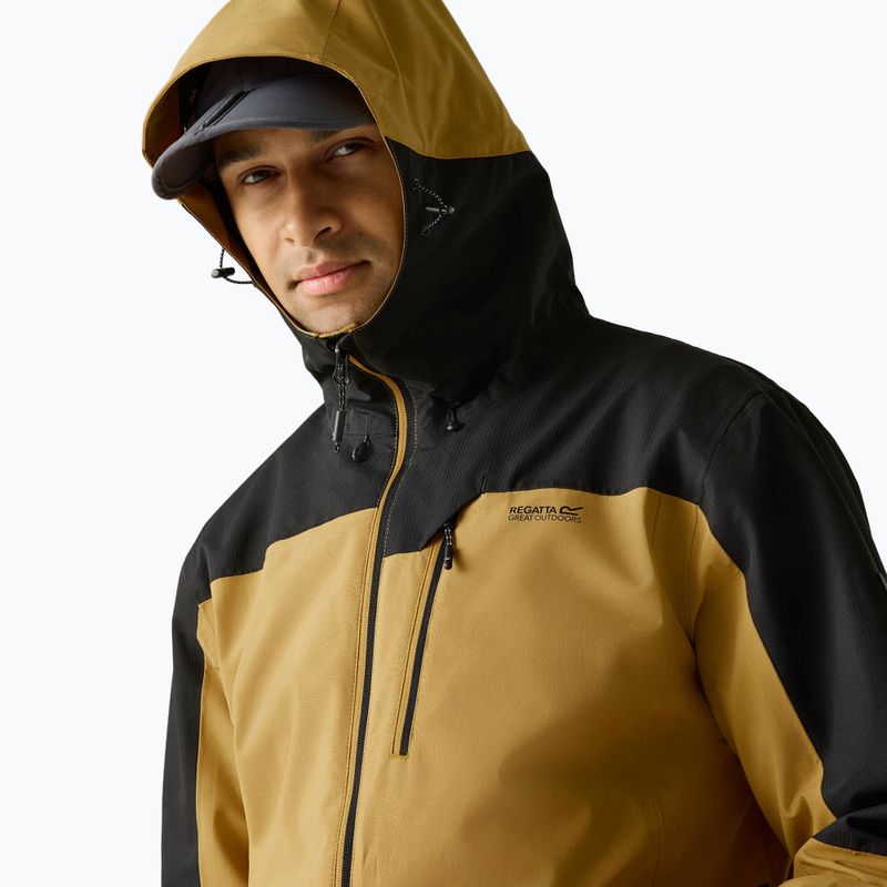 Kurtka przeciwdeszczowa męska REGATTA Highton Stretch IV wood brown/black 7