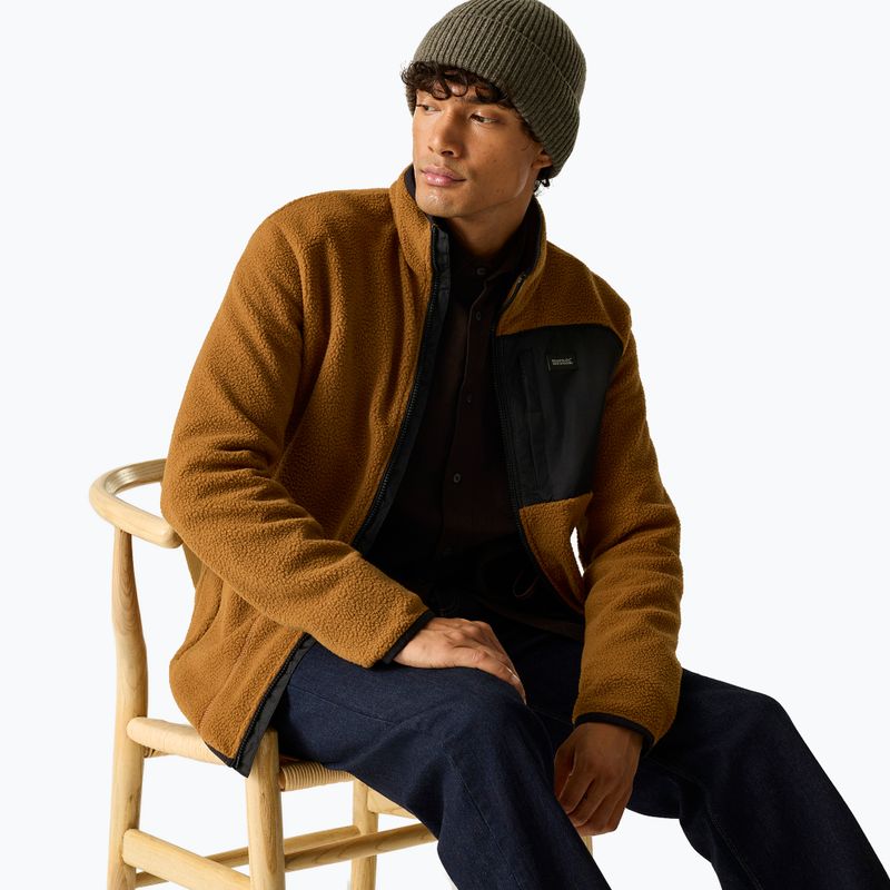 Bluza polarowa męska REGATTA Frankie Borg rich tan/black 5