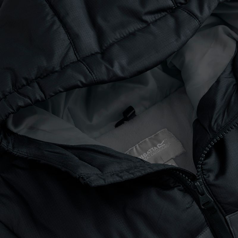 Kurtka ocieplana dziecięca REGATTA Lofthouse black/seal grey 4