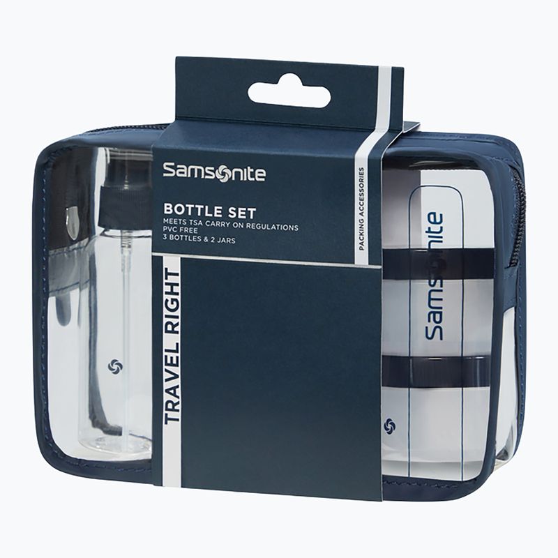 Zestaw butelek podróżnych Samsonite Bottle blue 3