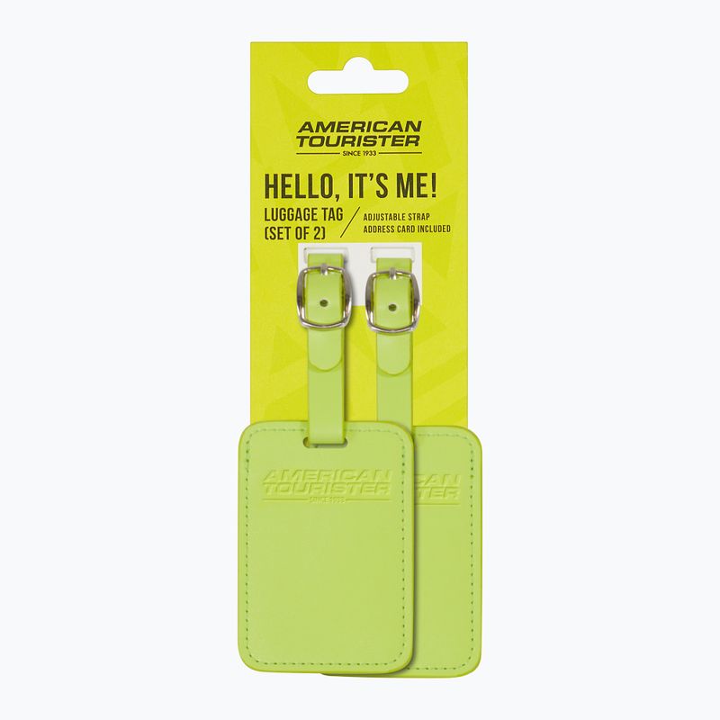 Zawieszka do bagażu American Tourister Luggage Tag 2 szt. light lime 4
