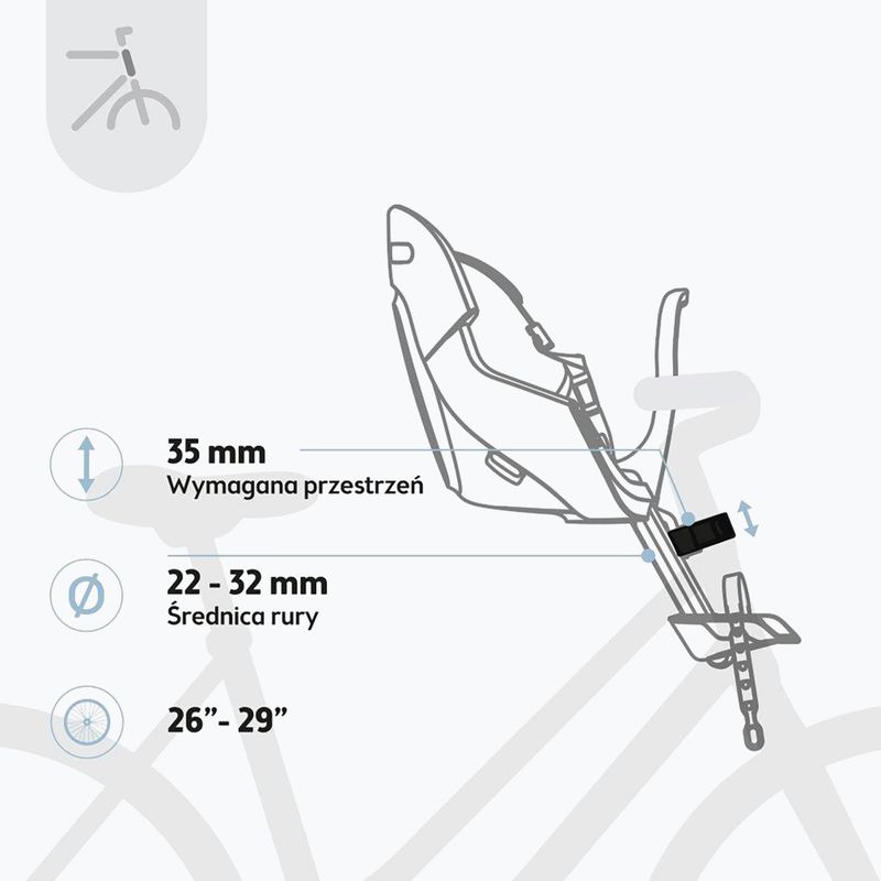Fotelik rowerowy bobike Exclusive Mini Evolve urban black 10