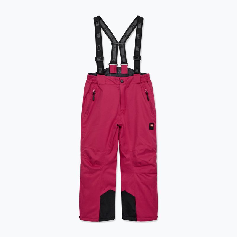 Spodnie narciarskie dziecięce LEGO Lwparaw 702 dark pink
