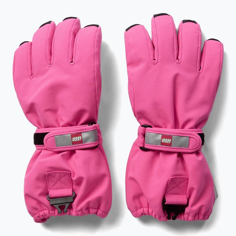 Rękawice narciarskie dziecięce LEGO Lwazun 705 2023 pink 2