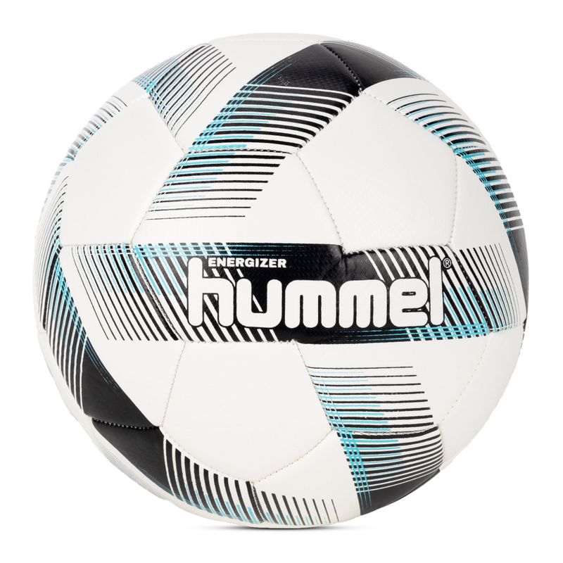 Piłka do piłki nożnej Hummel Energizer FB white/black/blue rozmiar 3
