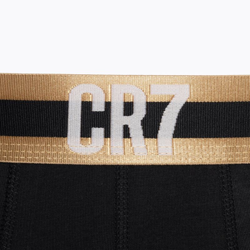 Bokserki męskie CR7 Basic Trunk 3 pary black/ gold 4