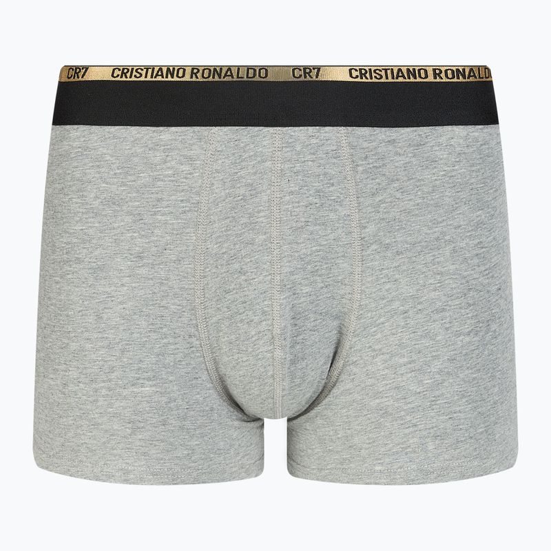 Bokserki męskie CR7 Basic Trunk 3 pary balck/ white/ grey 5