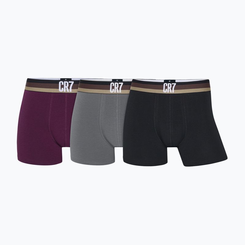 Bokserki męskie CR7 Basic Trunk 3 pary multicolour 2