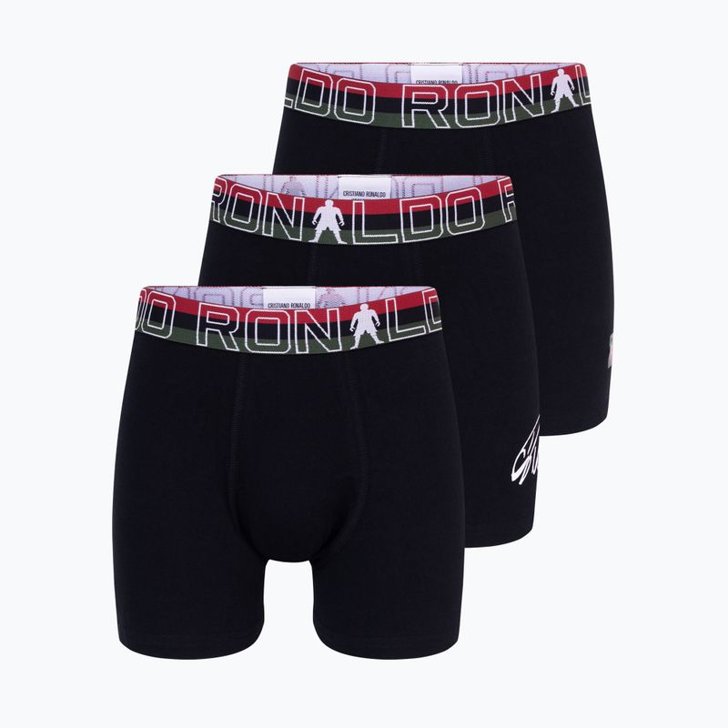 Bokserki dziecięce CR7 Trunk 3 pary black