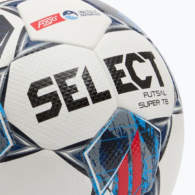 Piłka do piłki nożnej SELECT Futsal Super TB FIFA Fogo Ekstraklasa v24 white/red rozmiar 4 3