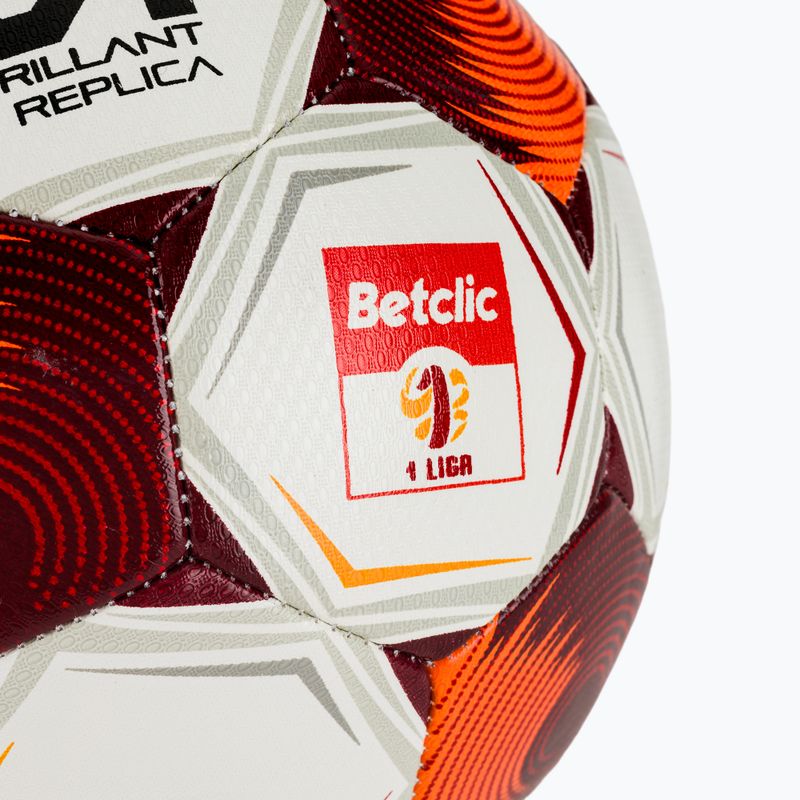 Piłka do piłki nożnej SELECT Brillant Replica Betclic v25 white/red rozmiar 4 2