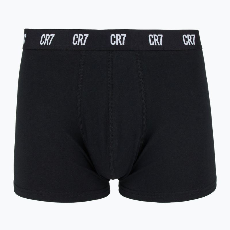 Bokserki męskie CR7 Basic Trunk 3 pary white/ greymelange/ black 2