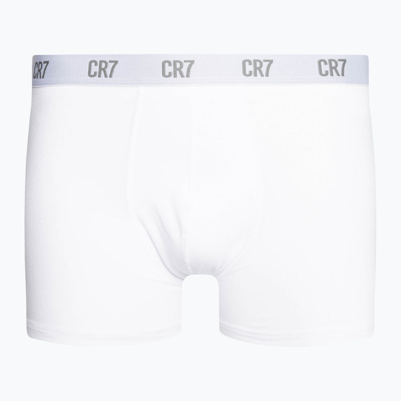 Bokserki męskie CR7 Basic Trunk 3 pary 633 white/ grey melange/ black 2
