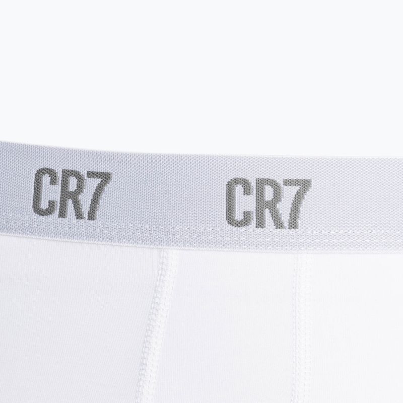 Bokserki męskie CR7 Basic Trunk 3 pary 633 white/ grey melange/ black 4