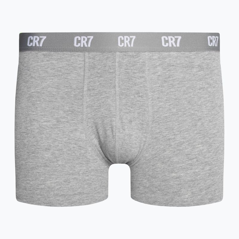 Bokserki męskie CR7 Basic Trunk 3 pary 633 white/ grey melange/ black 5