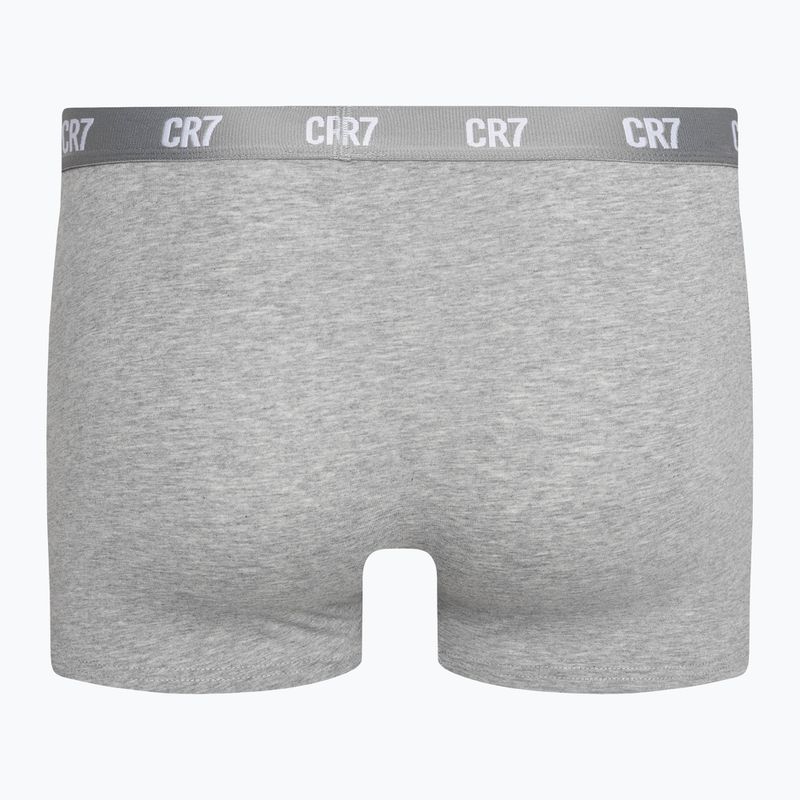 Bokserki męskie CR7 Basic Trunk 3 pary 633 white/ grey melange/ black 6