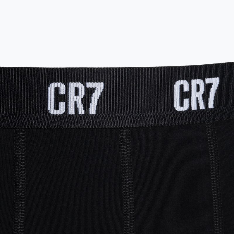 Bokserki męskie CR7 Basic Trunk 3 pary 633 white/ grey melange/ black 9