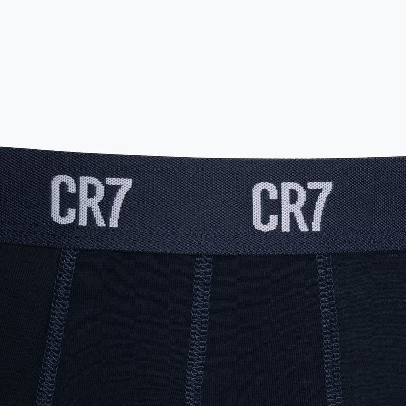 Bokserki męskie CR7 Basic Trunk 3 pary grey melange/ white/ navy 10