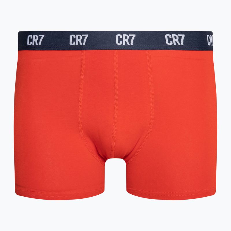 Bokserki męskie CR7 Basic Trunk 3 pary grey melange/ red/ navy 5