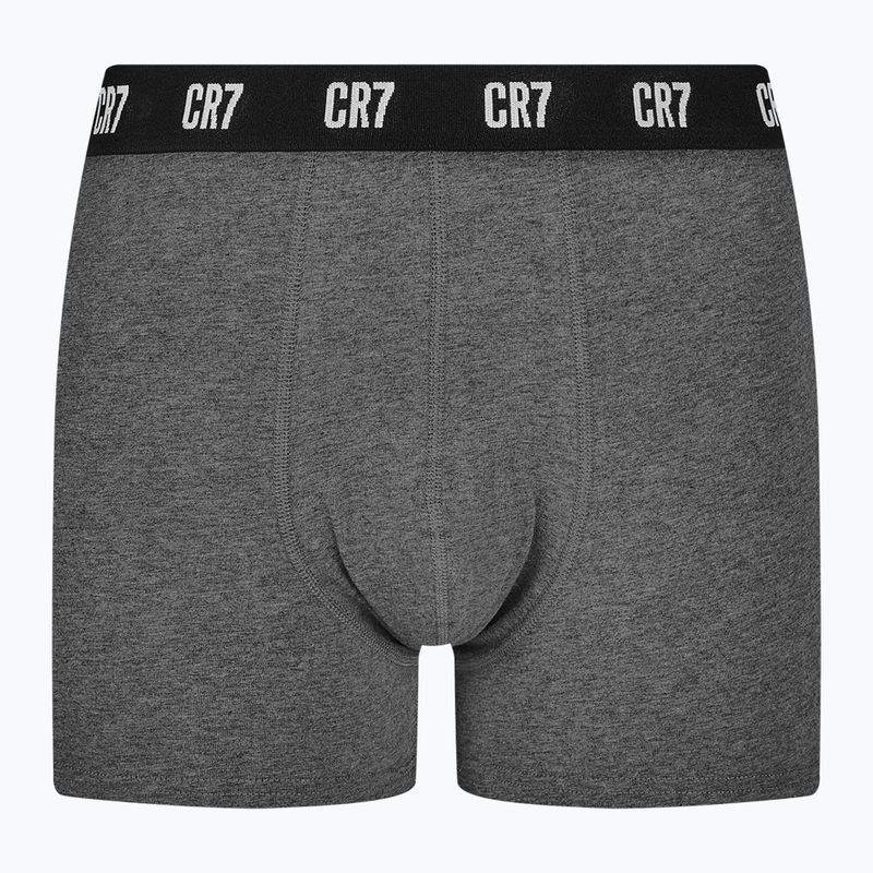 Bokserki męskie CR7 Basic Trunk 5 par black/ dark grey/ grey/ white 6