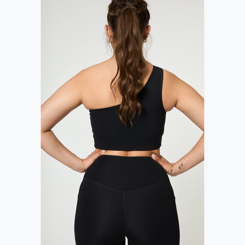Biustonosz treningowy Girlfriend Collective Bianca One Shoulder black 3