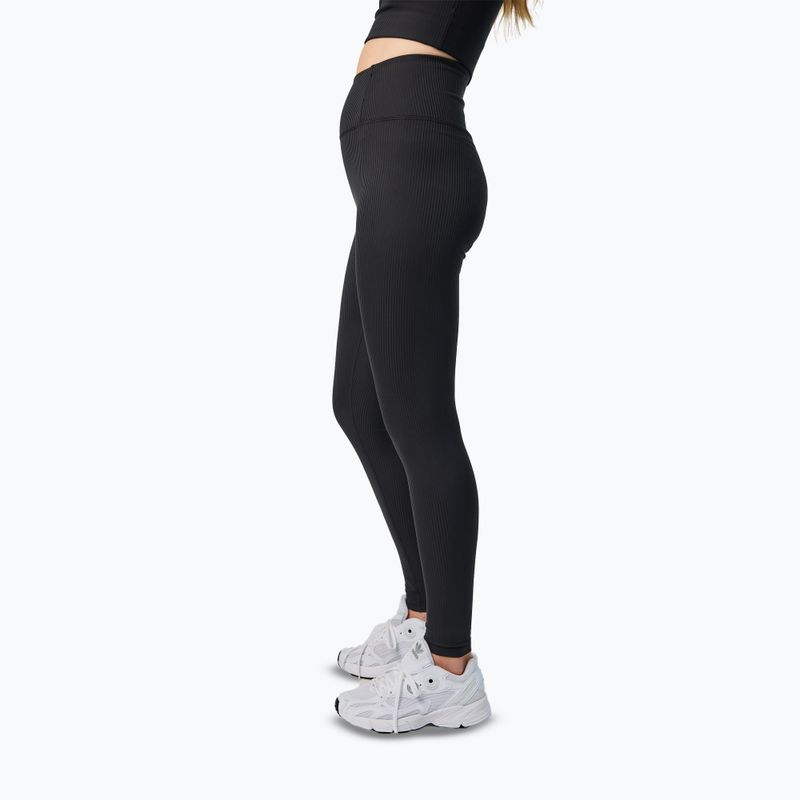 Legginsy treningowe damskie Girlfriend Collective Rib black 4