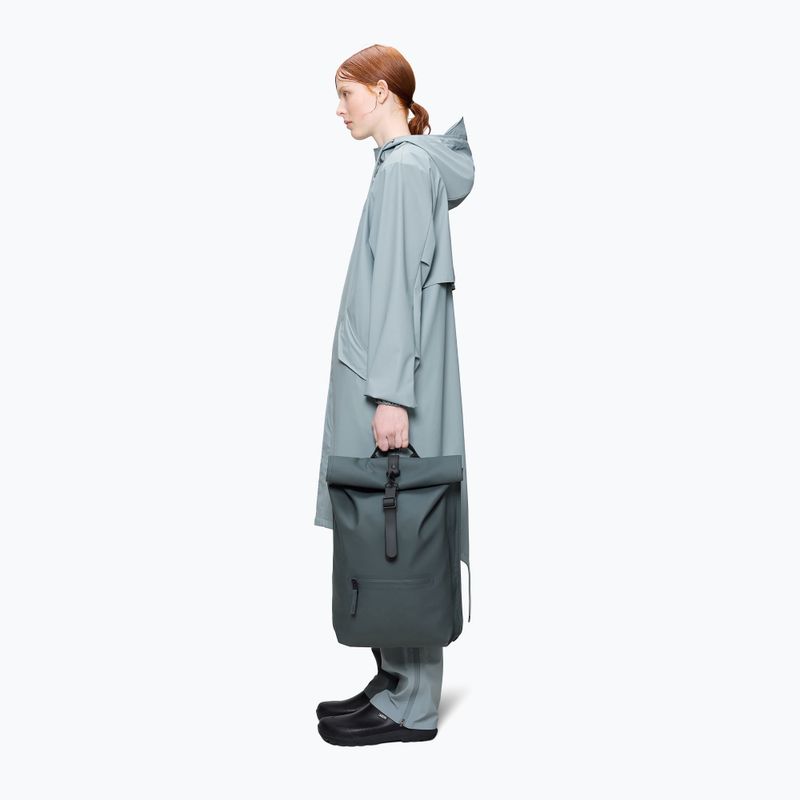 Plecak miejski Rains Rucksack Rolltop 13 + 4 l  dark grey 5