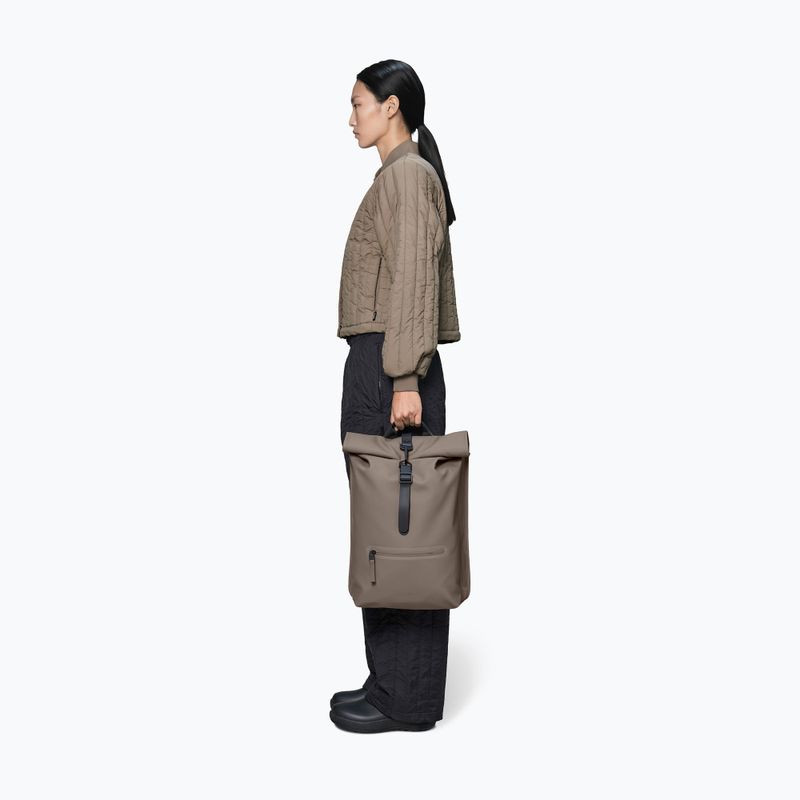 Plecak miejski Rains Rucksack Rolltop 13 + 4 l Cinder 5