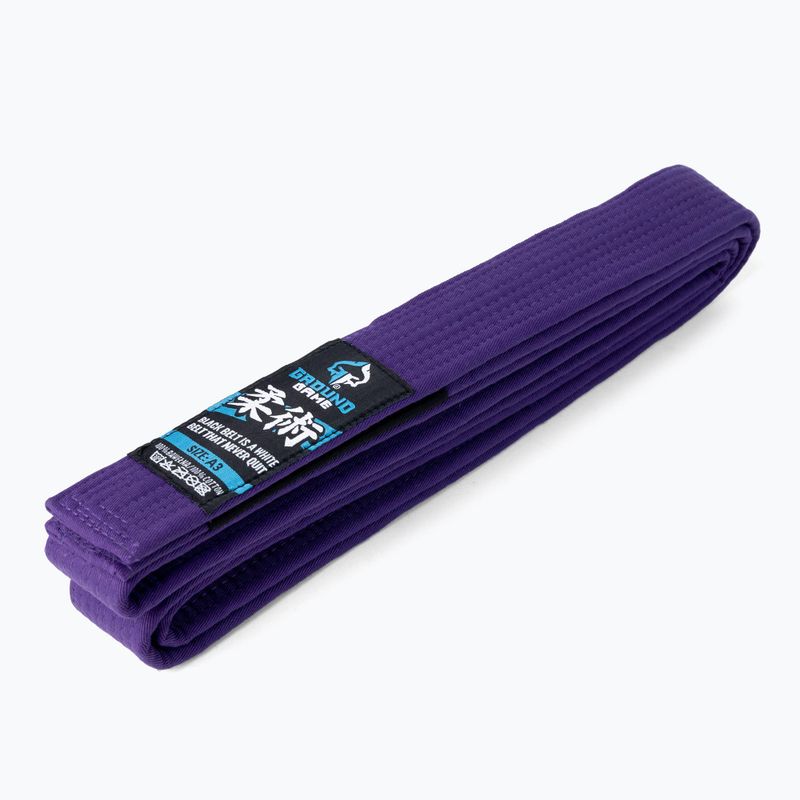 Pas do brazylijskiego jiu-jitsu Ground Game purpurowy 2