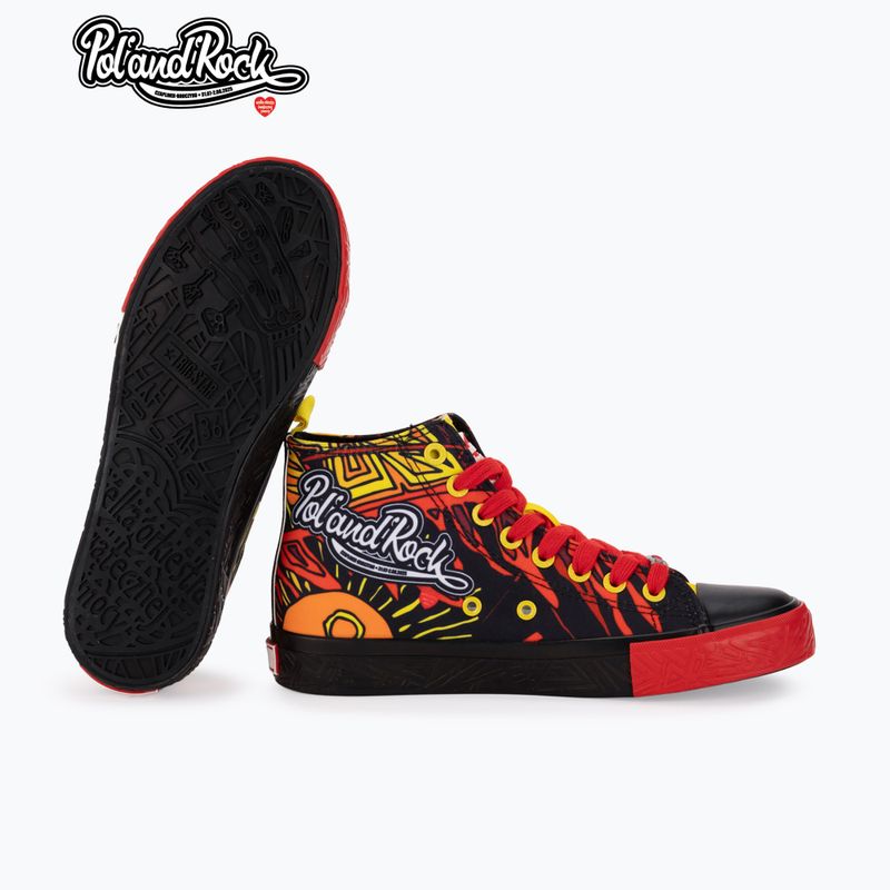 Trampki męskie BIG STAR SS174501 black/red/yellow 12