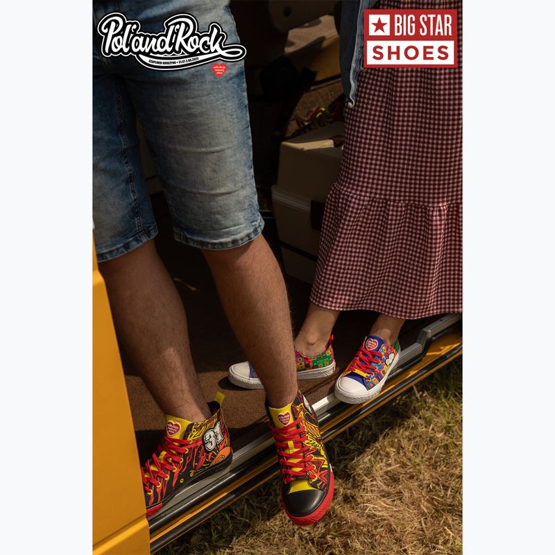 Trampki męskie BIG STAR SS174501 black/red/yellow 19