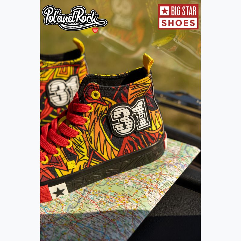Trampki męskie BIG STAR SS174501 black/red/yellow 23