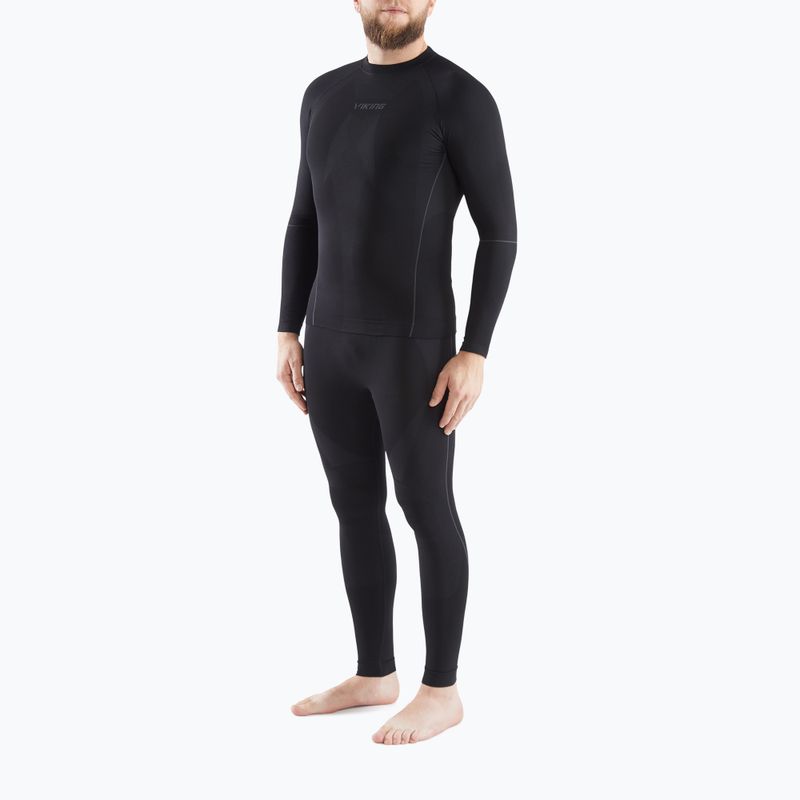 Komplet bielizny termoaktywnej męskiej Viking Eiger black 2