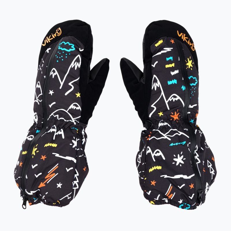 Rękawice narciarskie dziecięce Viking Snoppy black 3