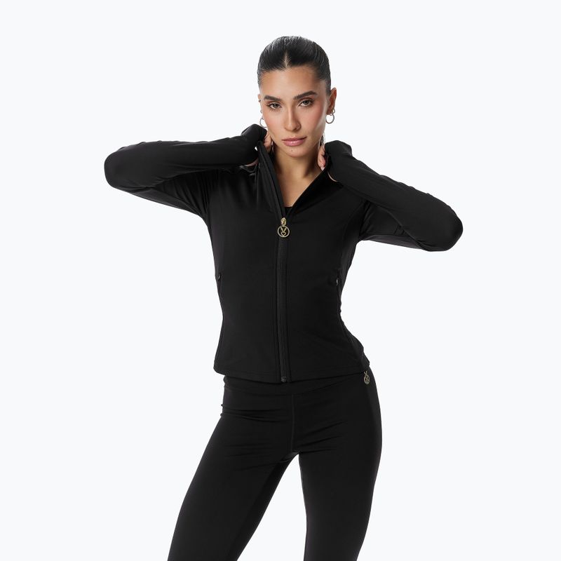 Bluza treningowa damska Cardio Bunny Zipper Blouse czarny 5