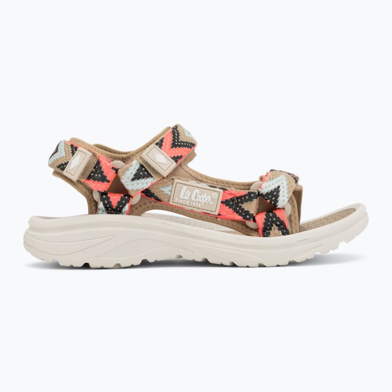 Sandały damskie Lee Cooper LCW-26-34-4429LA beige/fuxia 2