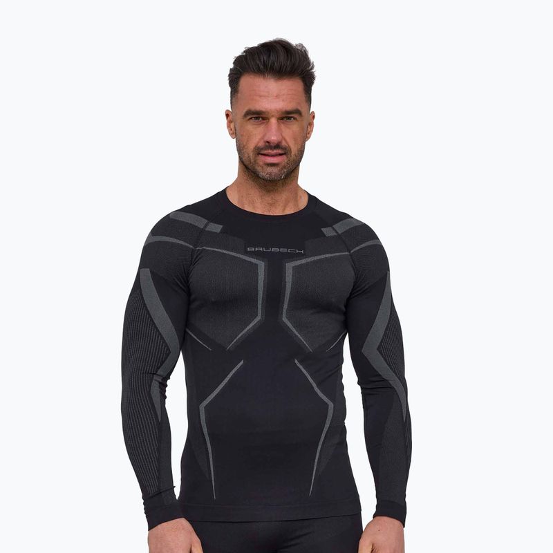 Bluza termoaktywna męska Brubeck Dry black/graphite
