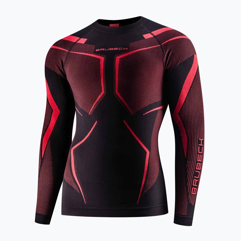 Bluza termoaktywna męska Brubeck Dry black/red 3