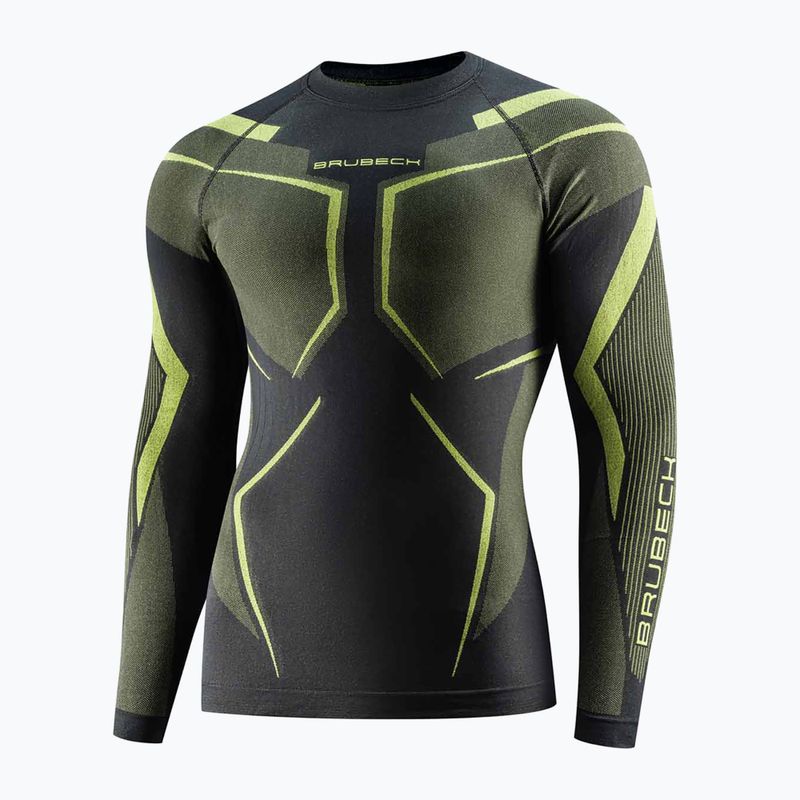 Bluza termoaktywna męska Brubeck Dry graphite/lime 3